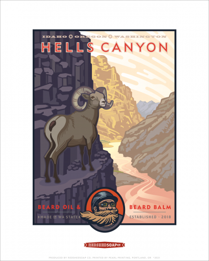 HELLS CANYON ART PRINT - 8"X10"